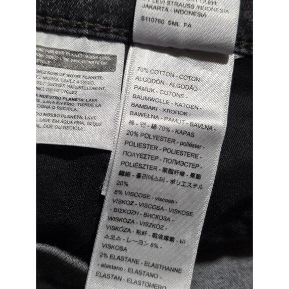 Levi’s Women's 311 Shaping Skinny Black Denim Jeans Size 27x30 Stretch - Picture 9 of 14